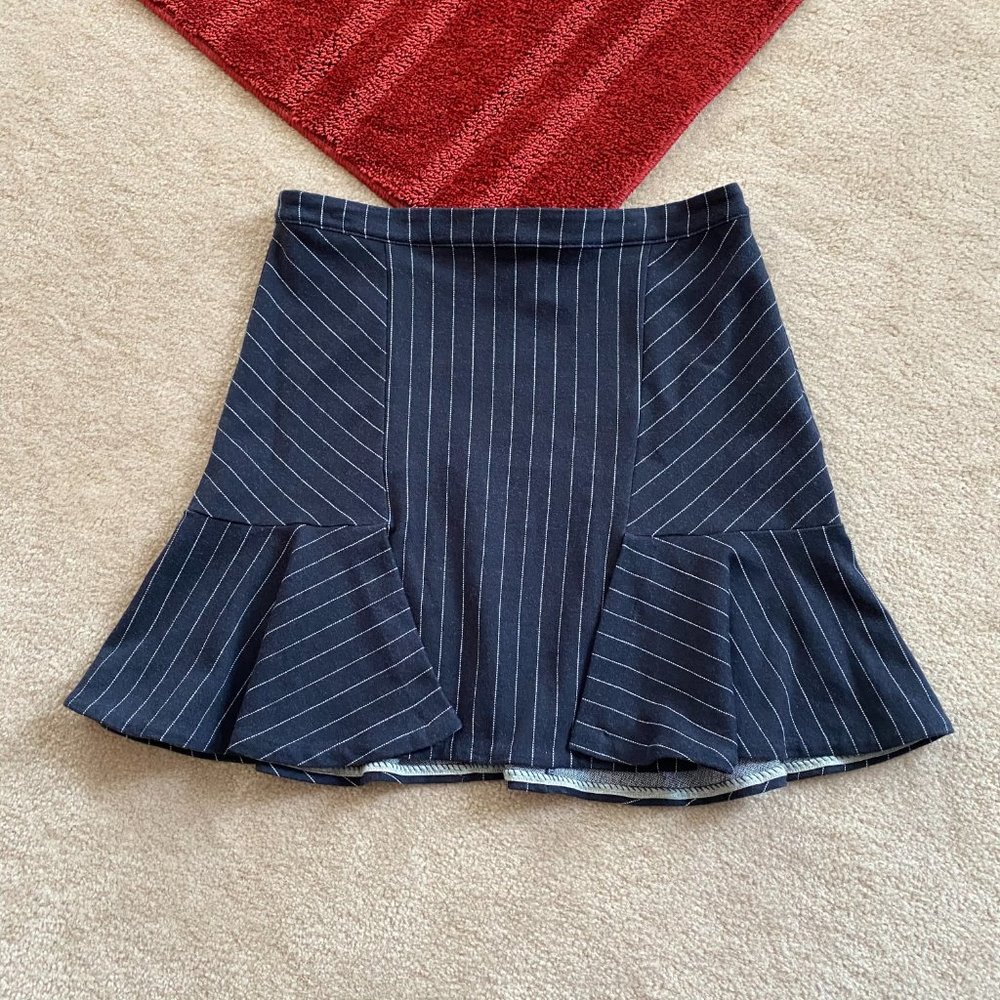 Banana Republic 8 Knit Pinstripe Skirt Unlined - Picture 2 of 12